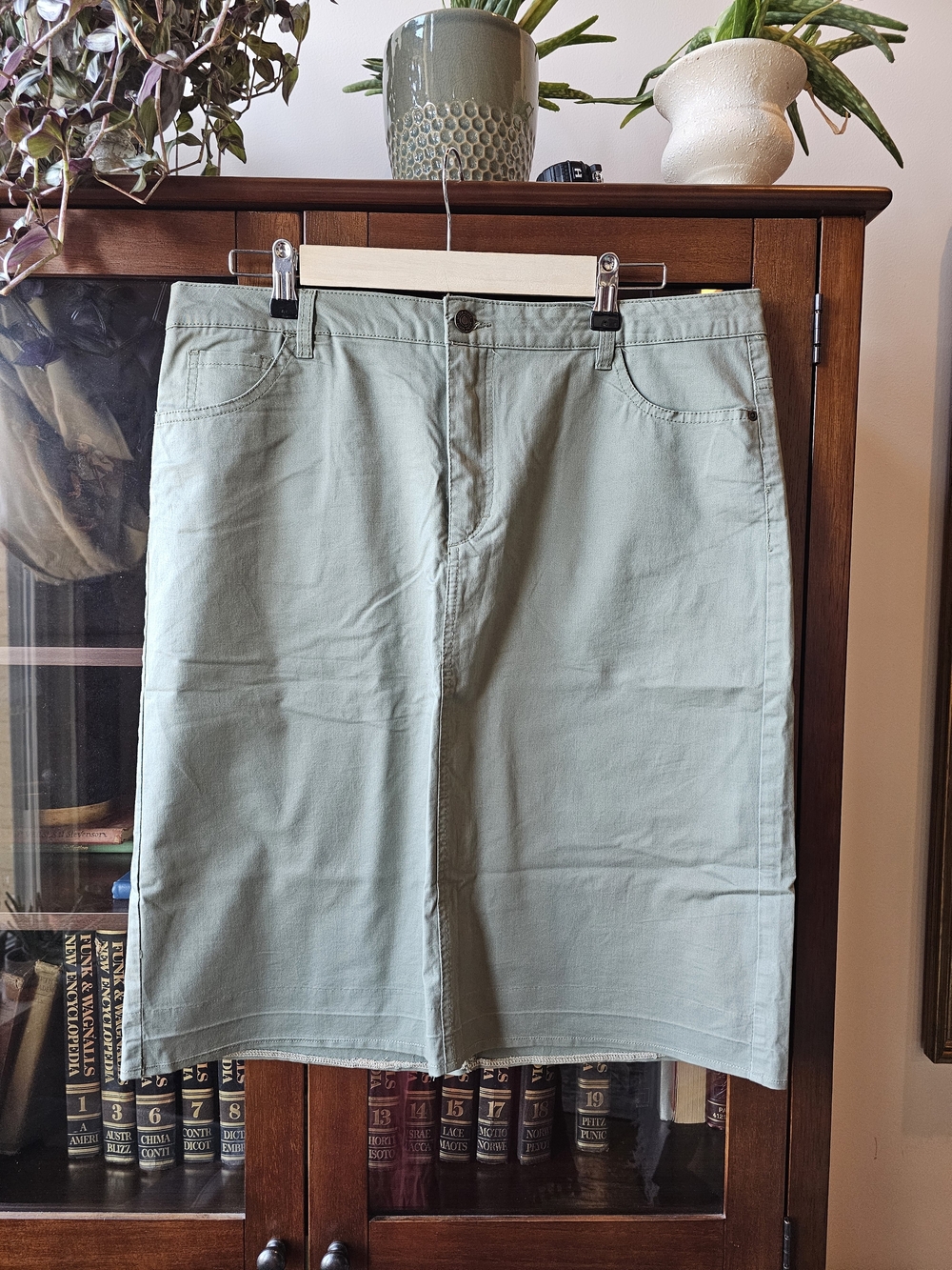 Laura Scott | Light Sage Green Women's A-Line Skirt